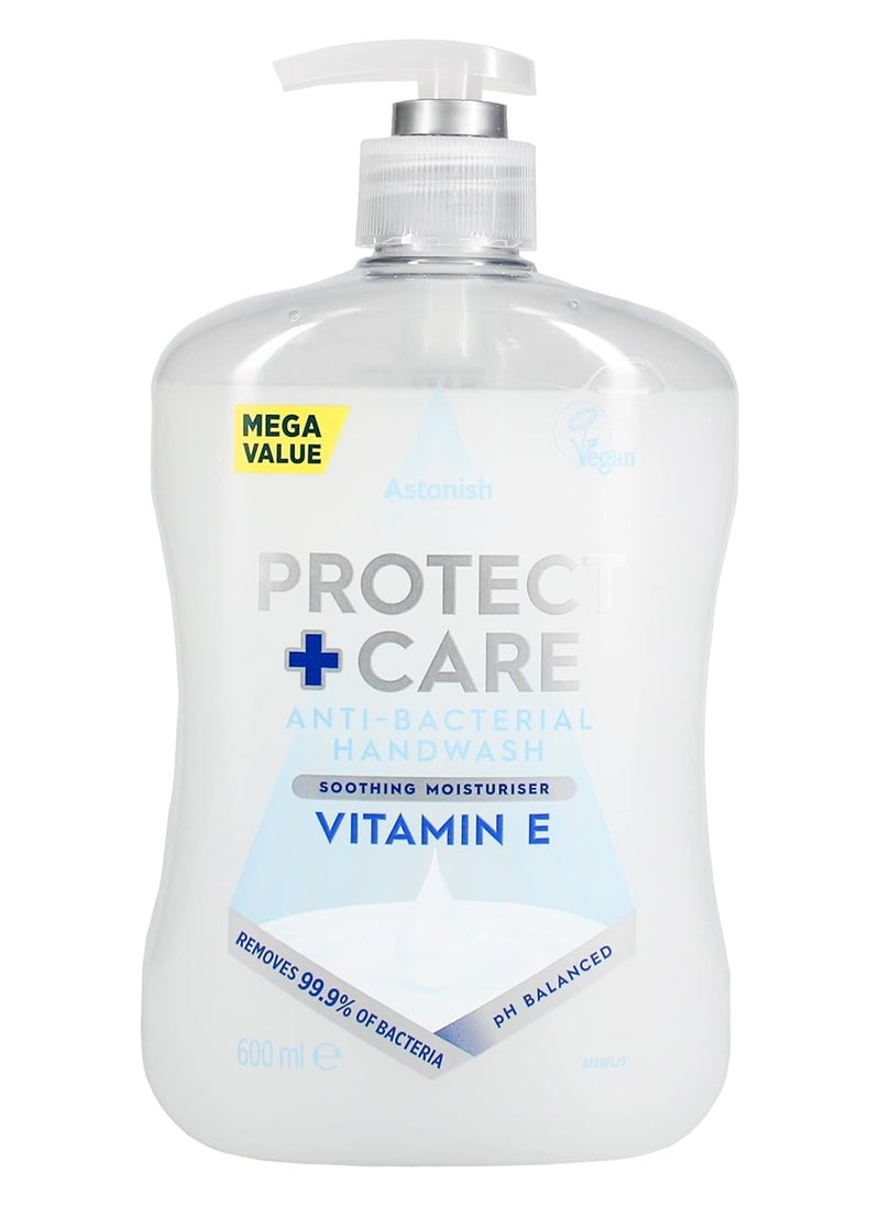 Astonish Astonish Protect and Care Kind to Skin Moisturising Anti-Bacterial Hand Wash Soap 600ml Vitamin E  - Image 3