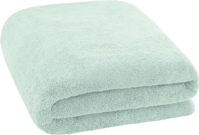 TIQH 100% Organic Cotton Highly Absorbent and Quick Dry Extra Large Bath/Beach Towel/Jumbo Bath Sheet Oversized Bath Towel, 36 x 72 inches, Extra Large Beach and Spa Towel (Green) - Image 3
