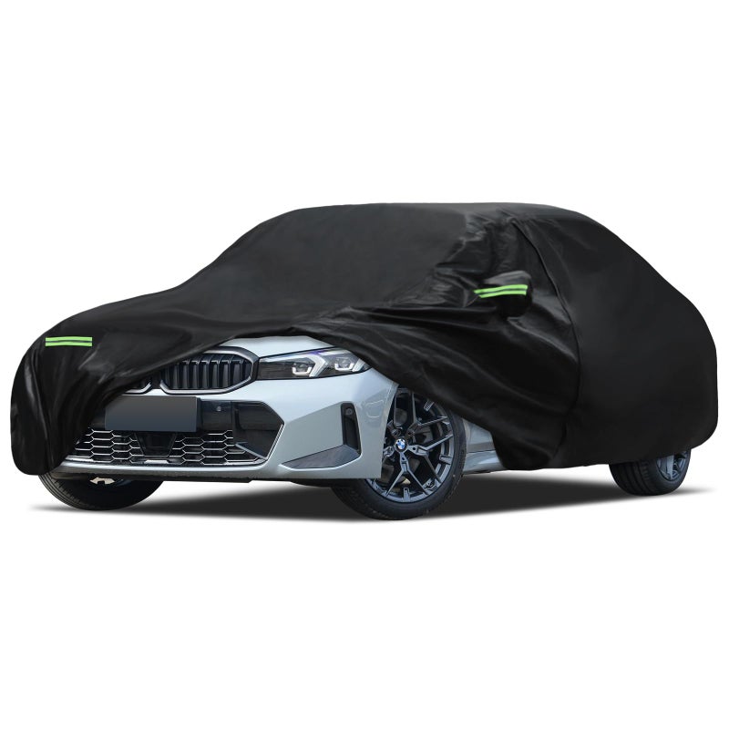 Migaven Car Cover Custom Fit for 2007-2025 BMW 3 Series M3 320i 325i 328i 330i 340i, Migaven Waterproof Full Exterior Cover Sun Rain Protection with Door Zipper and Cotton Lining - Image 1