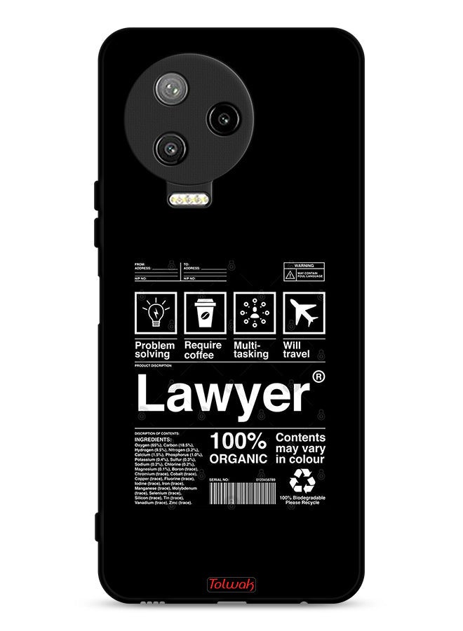 Tolwak Infinix Note 12 Pro 4G Protective Case Cover Lawyer Sticker - Image 1