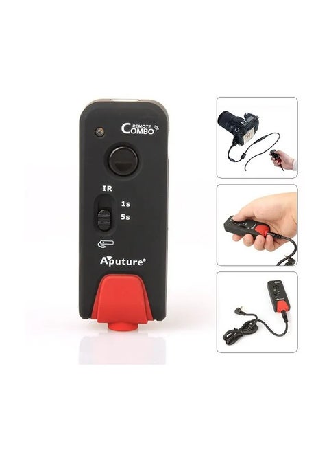 Aputure CRC Camera Combo Remote – Wireless Remote Control for DSLR and Mirrorless Cameras, Multi-Function Shutter Trigger, Timelapse & Video Recording, Long-Range Transmission, Compact & Lightweight Design