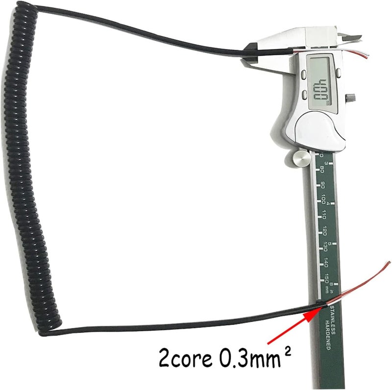 Retractable Coiled Coil Cord Spiral Telescopic Cable Wire 0.2mm 2 Square Electric Multicore Copper Cord 2p-10 Core(5core 0.2 Square) - Image 2