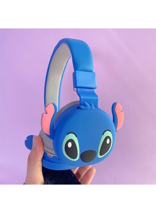 STITCH Over-Ear Wireless Bluetooth Headset Gaming Headset Foldable Support FM Computer Mobile Phone Music Stereo Headset - Image 4