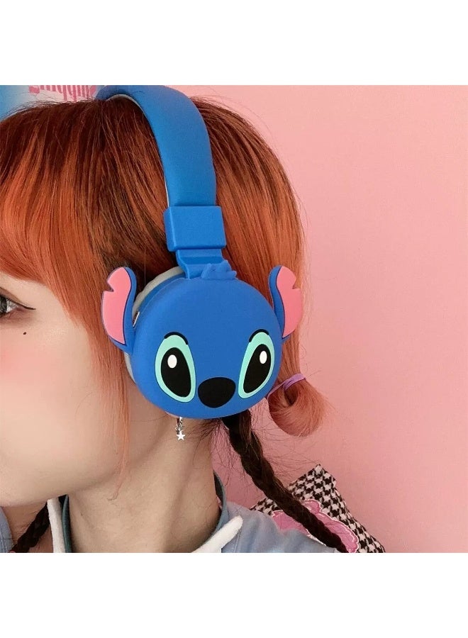 STITCH Over-Ear Wireless Bluetooth Headset Gaming Headset Foldable Support FM Computer Mobile Phone Music Stereo Headset - Image 3