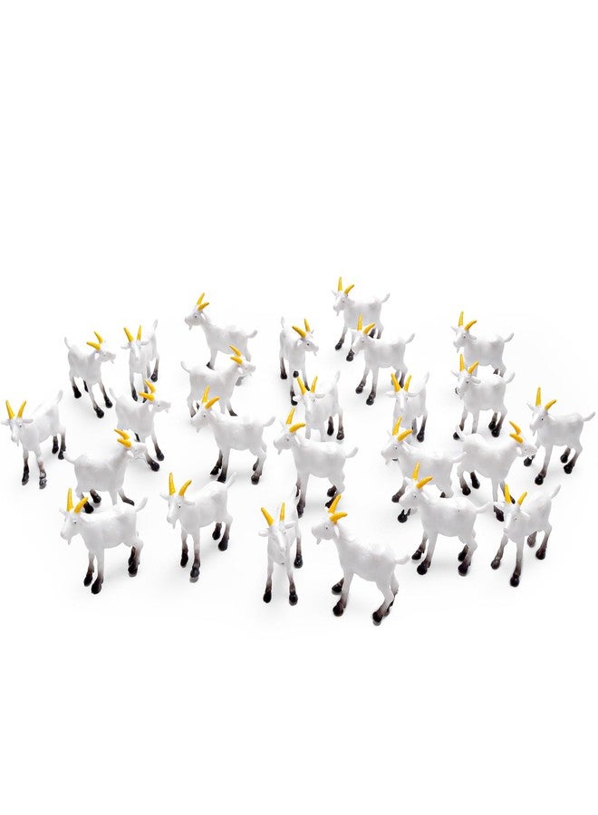 Aydinids 25 Pcs Miniature Goat Figurines Mini Resin Lamb Miniature Lamb Figure Plastic Farm Animal Model for Succulent Planter Moss Landscape DIY Terrarium Fairy Garden - Image 1