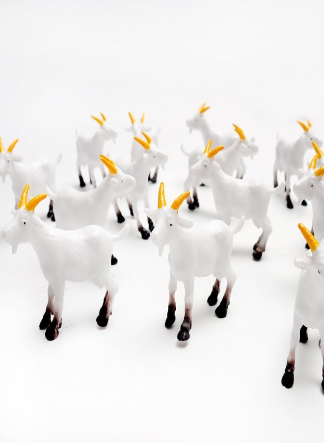 Aydinids 25 Pcs Miniature Goat Figurines Mini Resin Lamb Miniature Lamb Figure Plastic Farm Animal Model for Succulent Planter Moss Landscape DIY Terrarium Fairy Garden - Image 2