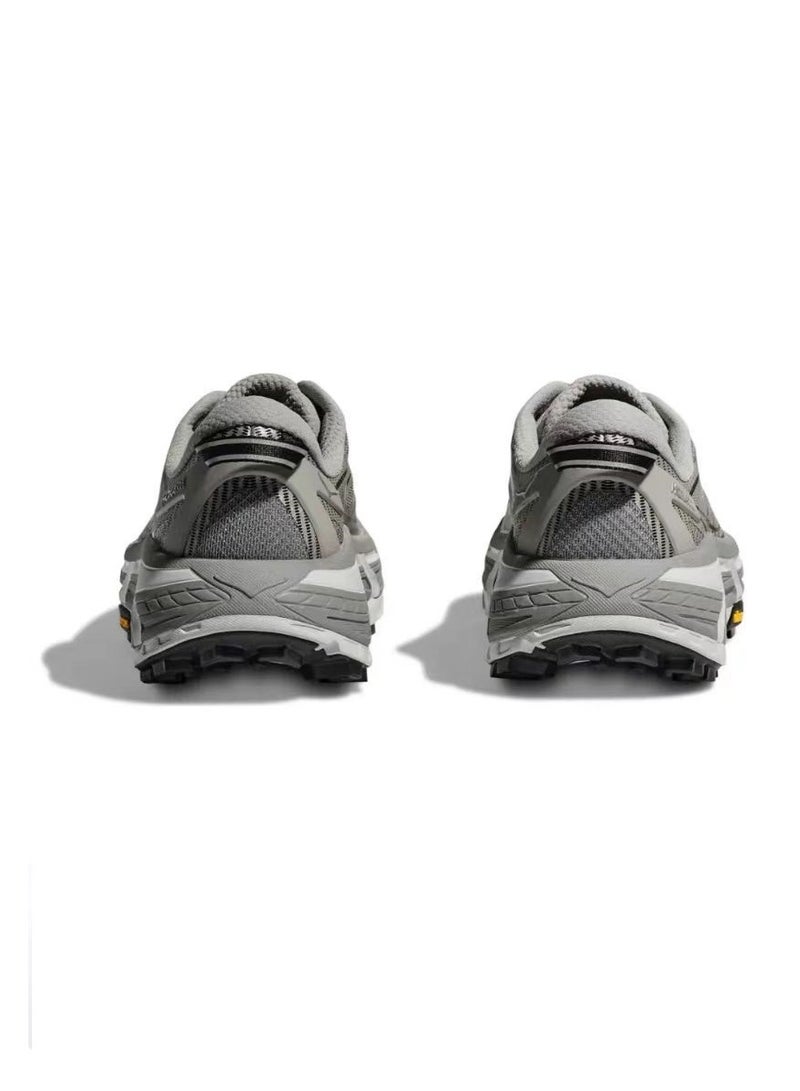 Hoka One One Mafate Speed 2 Outdoor Running Shoes Silver/Grey For Men/Women  - Image 4