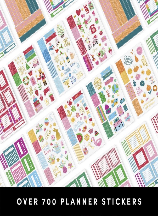PAPERAGE Planner Stickers, Seasonal & Gold Foil Stickers for Planners, Calendars, Journals & Notebooks, (Seasonal & Holiday Theme), 25 Sheets, Over 600 Stickers Per Pack - Image 3