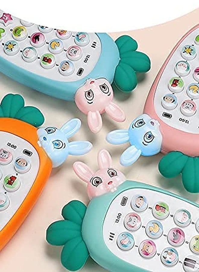 PULSBERY هاتف أطفال من بولسبري مع ألعاب خشخيشة سيليكون ناعمة جانبية، هاتفي الذكي للأطفال، قطعة واحدة - Image 4