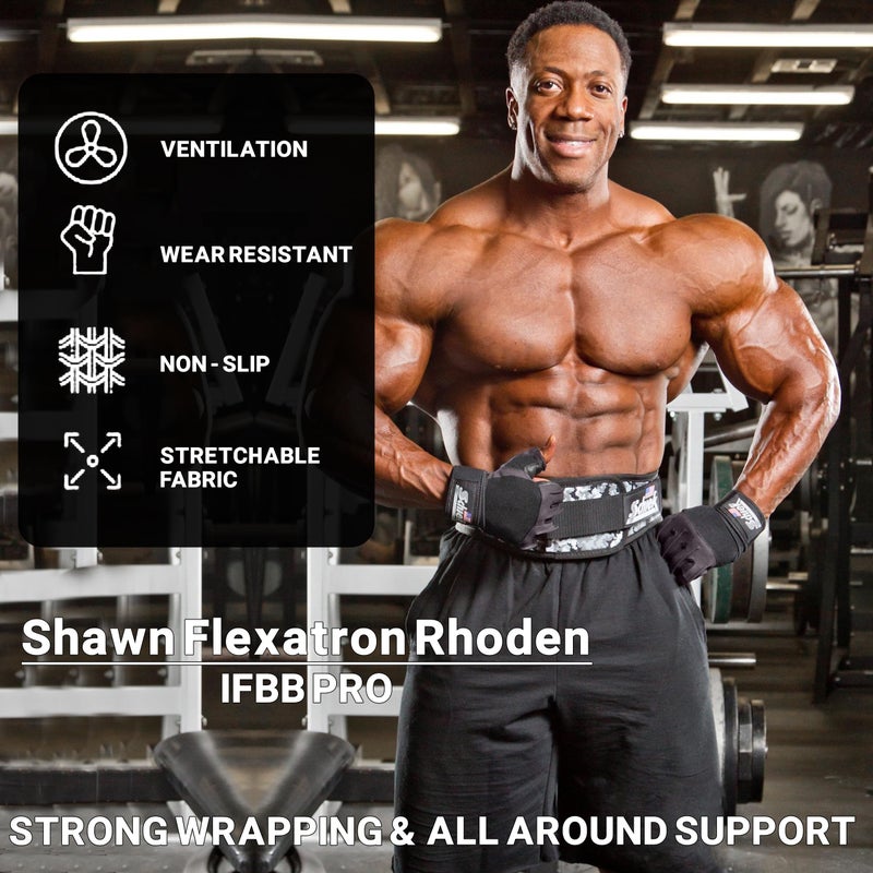 Schiek Sports 530 Platinum Lifting Gloves - Wrist Wrap Non Slip Exercise Gloves (XX-Large) - Image 3