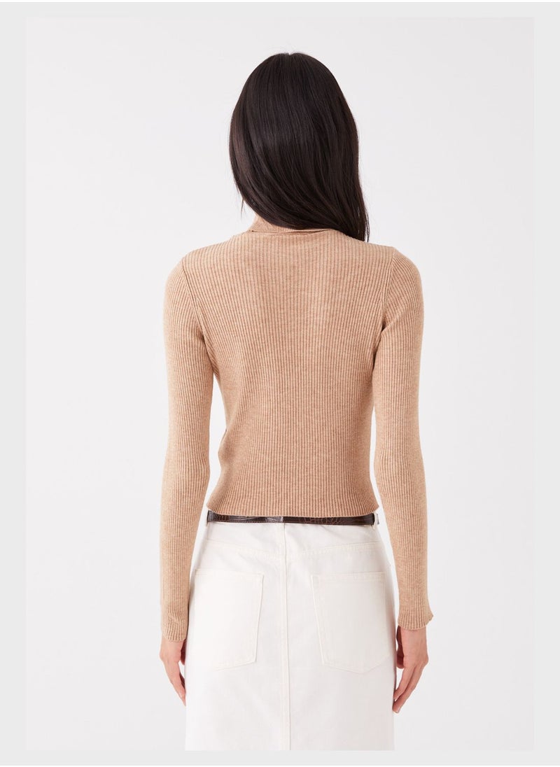 LC WAIKIKI - Turtle Neck Ribbed Sweatshirt - Image 1