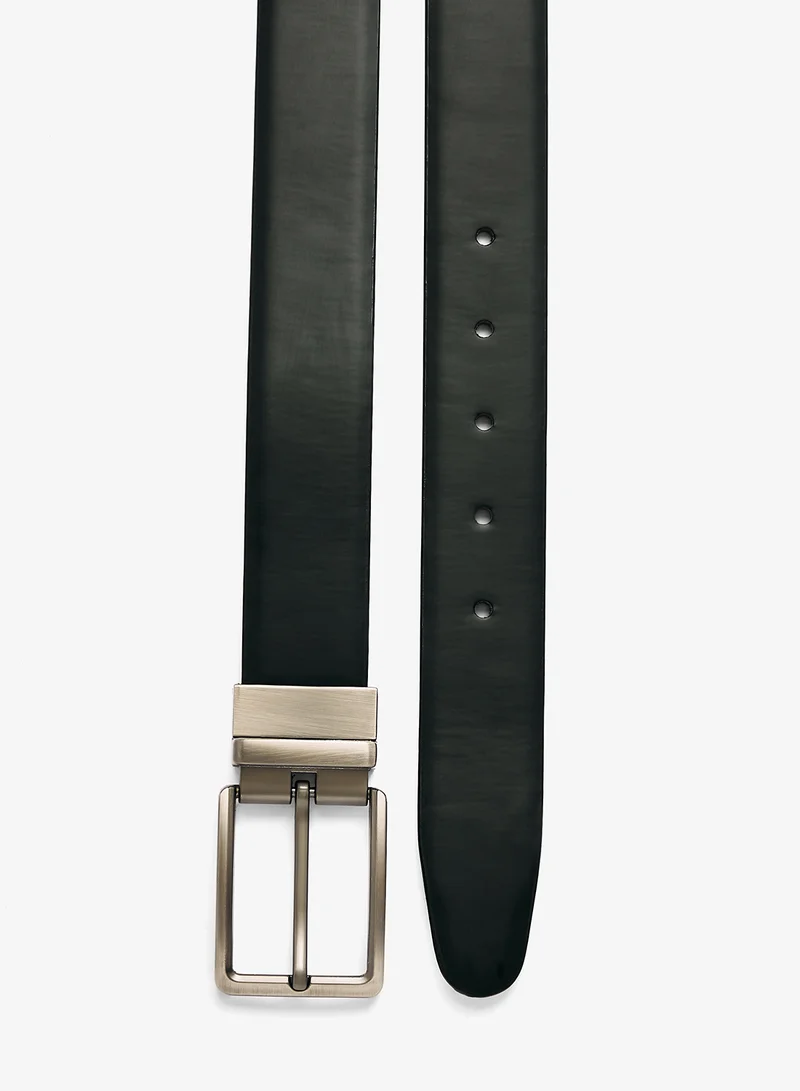Robert Wood  Genuine Leather Reversible & Resizable Formal Belt for Men | Best Price UAE