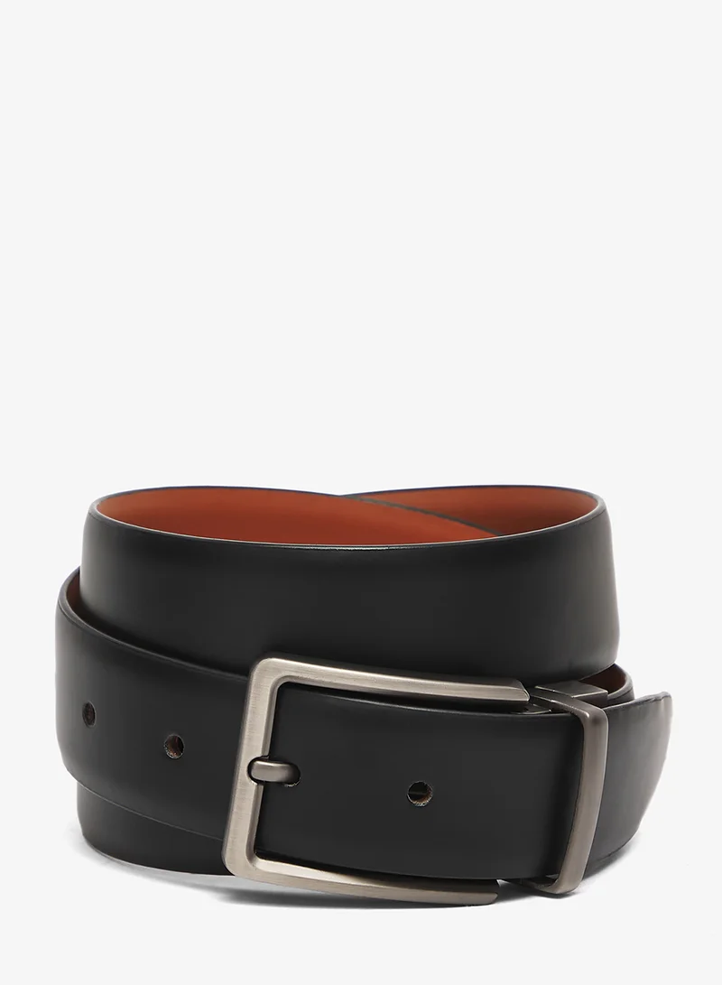 روبرت وود حزام رسمي من الجلد الطبيعي قابل للعكس والتعديل