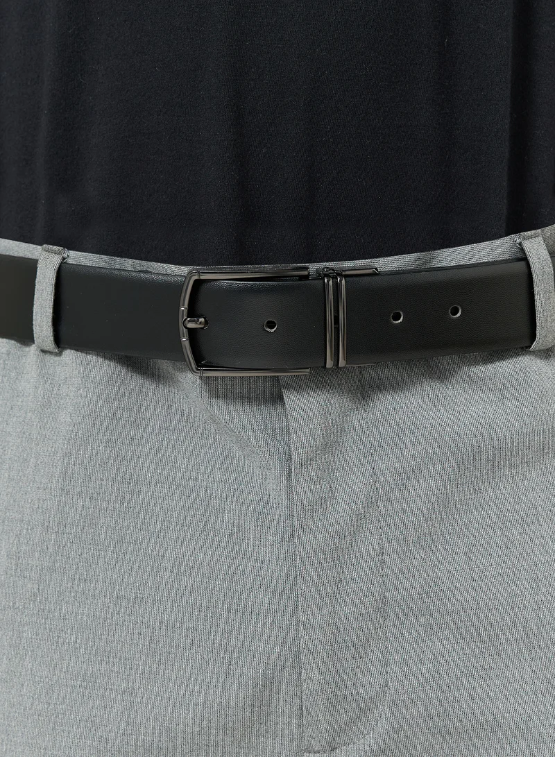 Robert Wood  Genuine Leather Reversible & Resizable Formal Belt for Men | Best Price UAE