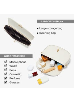 Bostanten BOSTANTEN Fashion Crossbody Bag – Beige White – Chic & Functional Everyday Bag  - Image 5