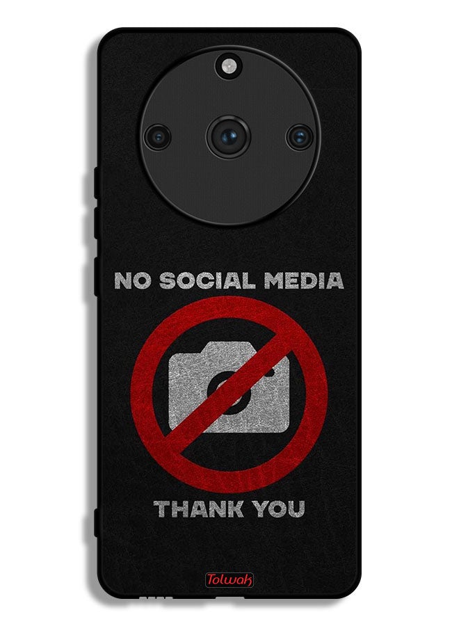 Tolwak Realme 11 Pro Plus Protective Case Cover No Social Media Thank You - Image 1