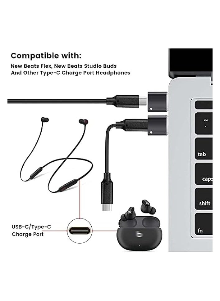 erorex - USB C to USB 3.0 Adapter, 2 Pcs Protable USB C Female to USB A Male Adapter with Rope, Mini USB 3.0 Adapter High Speed Data Transfer Compatible with MacBook/Tablet/Laptop - Image 1
