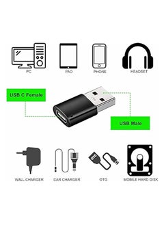 erorex USB C to USB 3.0 Adapter, 2 Pcs Protable USB C Female to USB A Male Adapter with Rope, Mini USB 3.0 Adapter High Speed Data Transfer Compatible with MacBook/Tablet/Laptop  - Image 4