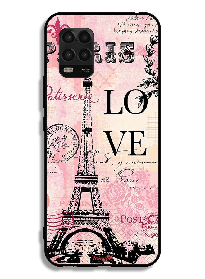 Tolwak Xiaomi Mi 10 Lite 5G Protective Case Cover Paris Love - Image 2