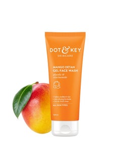 Dot & Key Mango Detan Gel Face Wash | Gently Cleanses Skin From Dirt & Oil | Fades Stubborn Tan | For All Skin Types | 100Ml  - Image 1