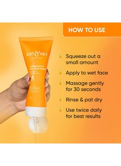Dot & Key Mango Detan Gel Face Wash | Gently Cleanses Skin From Dirt & Oil | Fades Stubborn Tan | For All Skin Types | 100Ml  - Image 4