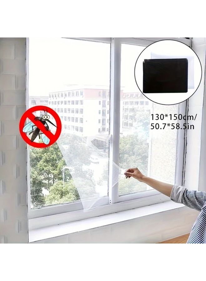 DIY Easy Install Self Adhesive Mosquito Net Kit Black 51 18 inches to 59 06 inches Window Mesh - Image 5