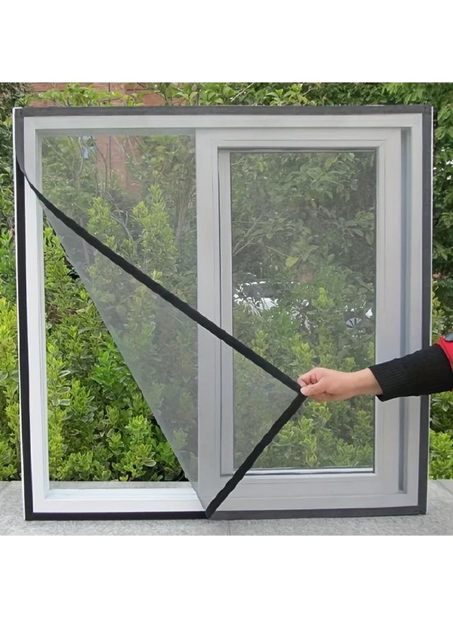 DIY Easy Install Self Adhesive Mosquito Net Kit Black 51 18 inches to 59 06 inches Window Mesh - Image 3