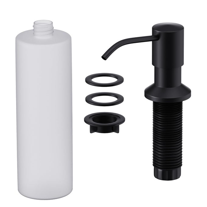 BUILT IN SINK SOAP DISPENSER OR LOTION DISPENSER FOR KITCHEN SINK MATTE BLACK