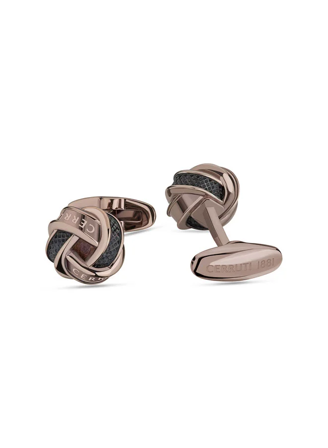 CERRUTI 1881 Gents Cufflinks Brown â€“ Unique and Stylish Design for Men