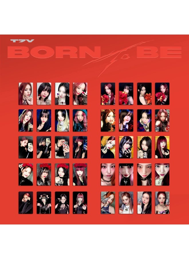 NIBEMINENT 4 Pcs Kpop ITZY Born To Be Lomo Cards Card For Fans Collection Gifts - Image 2