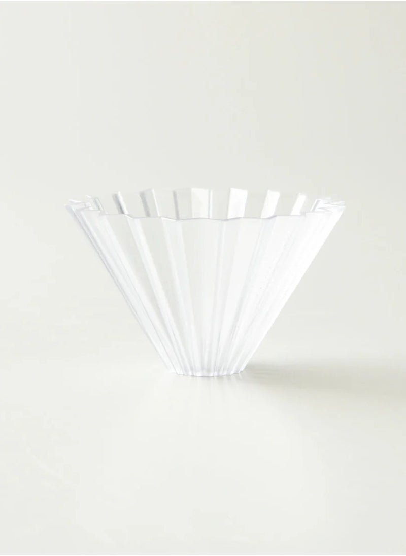 Origami Dripper Air S with Plastic Holder - Pour Over Coffee Maker for 1-2 Cups - Made of AS Resin - Compatible with VCF-01 and Wave 155 filters - Color Clear  - Image 5