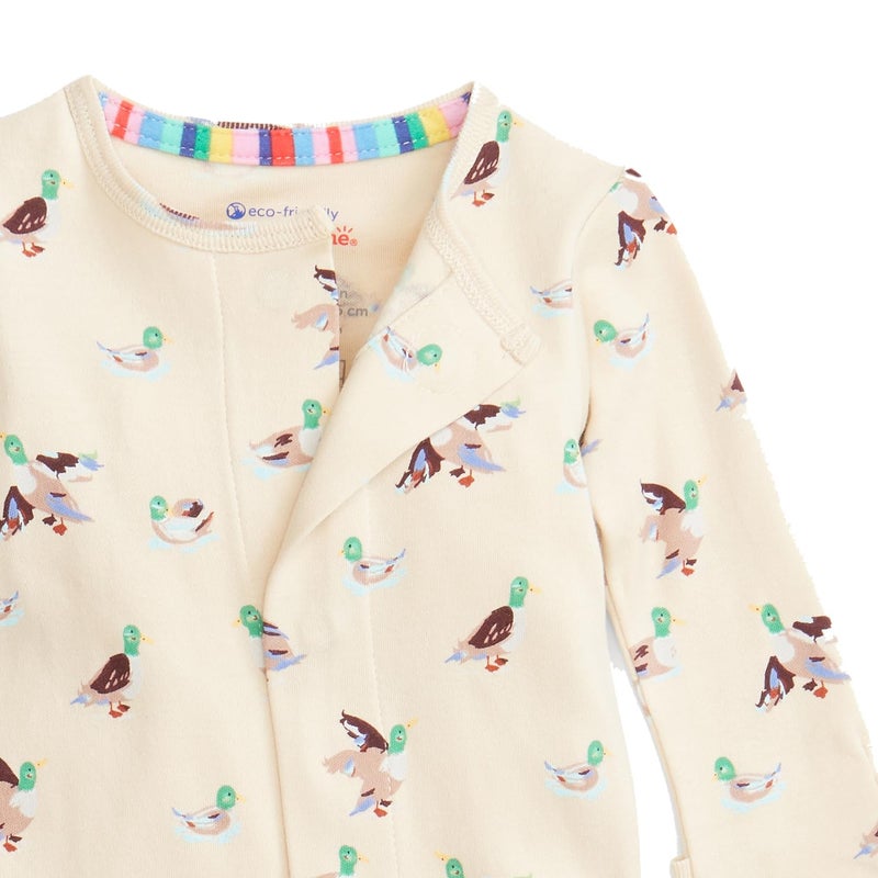Magnetic Me 100% Organic Cotton Magnetic Baby Footie Pajamas | Super Soft Cotton Fabric | Quack Me Up | Newborn - Image 2