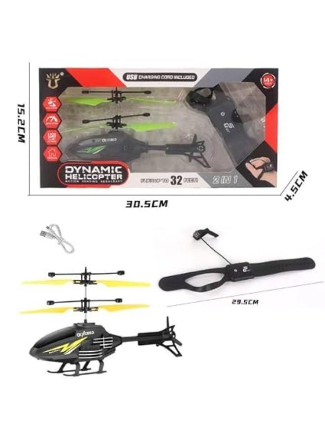 1st Choice First Choice Remote Control Helicopter - Smart Motion Sensor Drone with Wristband for Hand Control - Image 5