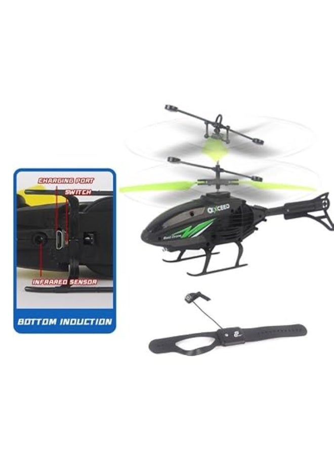 1st Choice First Choice Remote Control Helicopter - Smart Motion Sensor Drone with Wristband for Hand Control - Image 4