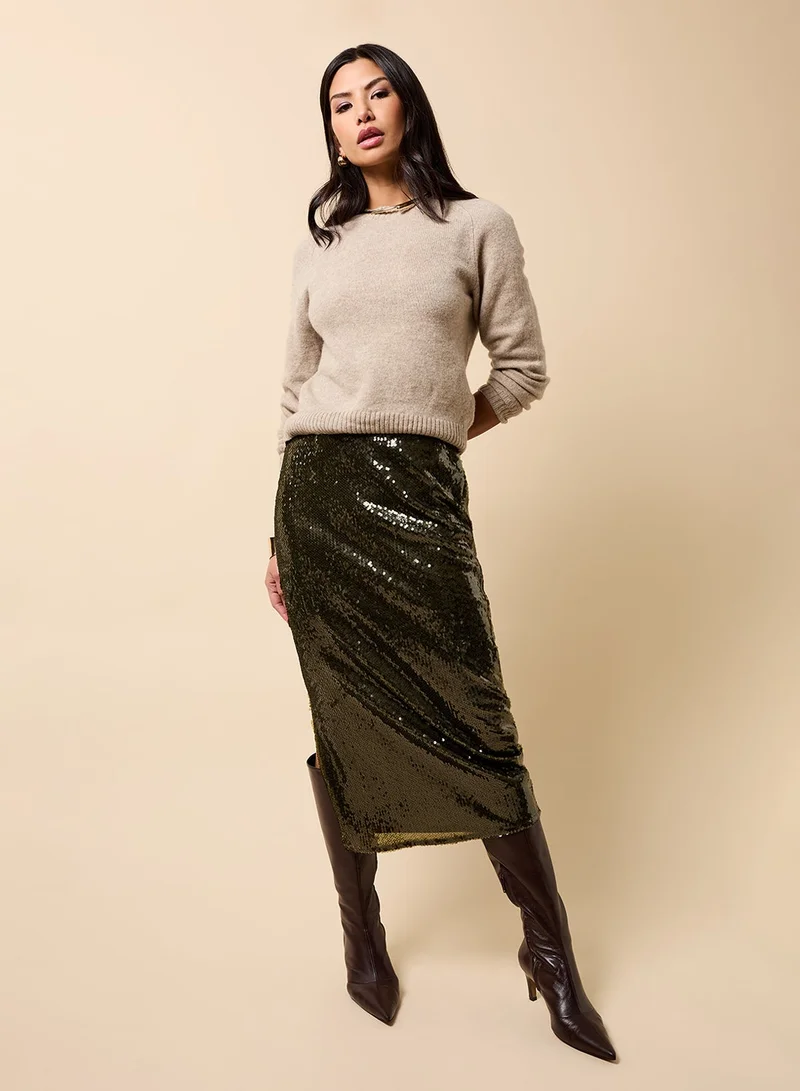ليتل مسترس Sequin Detail Maxi Skirt