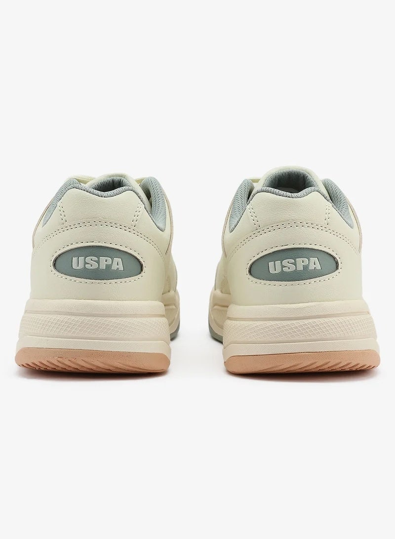 U.S. Polo Assn. أحذية رياضية نسائية من U.S. Polo Assn. PHILI GLB 5PR - بيج متعدد الألوان | أحذية كاجوال خفيفة الوزن ومريحة للارتداء اليومي - Image 4