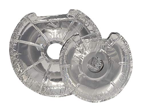 Range Kleen Round Foil Burner Cover Liners - Pack of 8 (4 Small & 4 Large) - Image 3