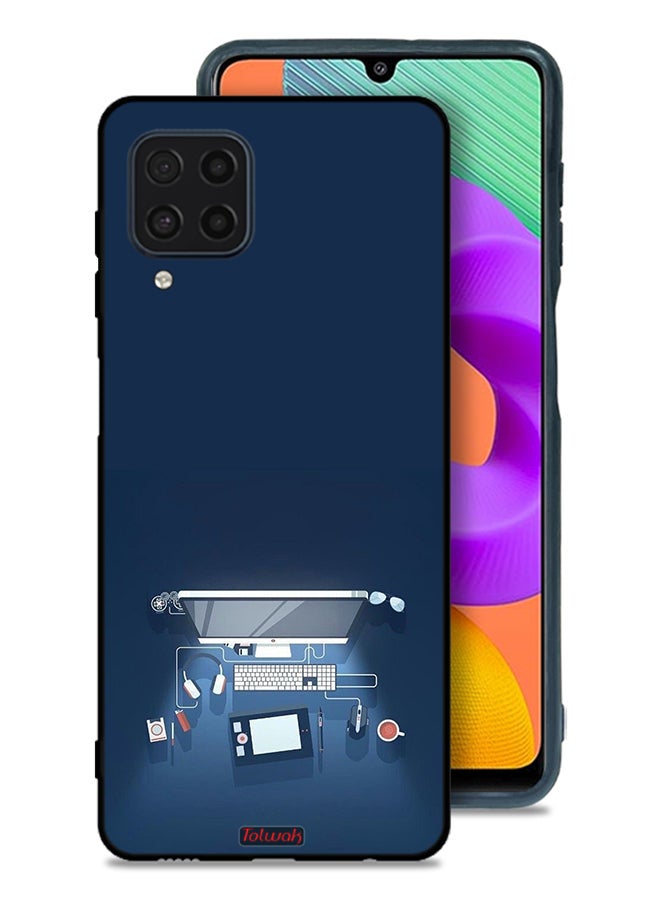 Tolwak Samsung Galaxy M32 4G Protective Case Cover Computer Desk Art - Image 1