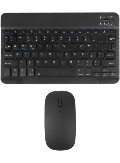 Arabic and English Bluetooth Keyboard and Mouse Combo, Ultra-Slim Portable Compact Wireless Mouse Keyboard Set for IOS Android Windows Tablet Phone iPhone iPad Pro Air Mini