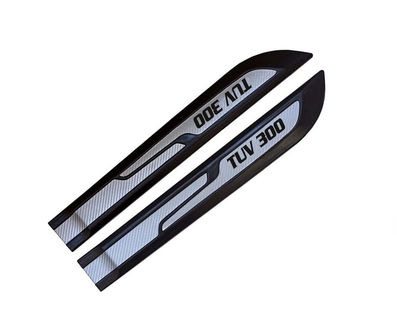 Auto E-Shopping Car Door Side Beading Moulding Silver Black Colour Compatible for Mahindra TUV 300 Set of 4 Pieces - Image 3