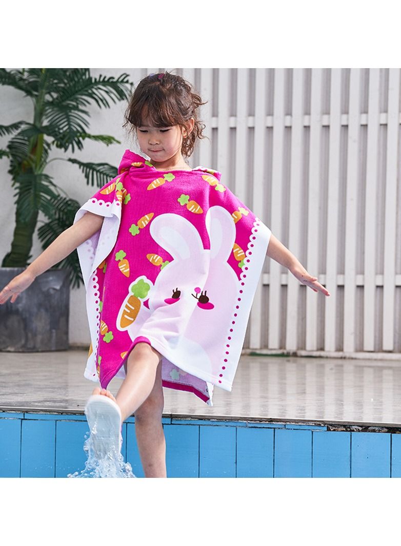 With Hood Coral Fleece Cloaks Bath Towel