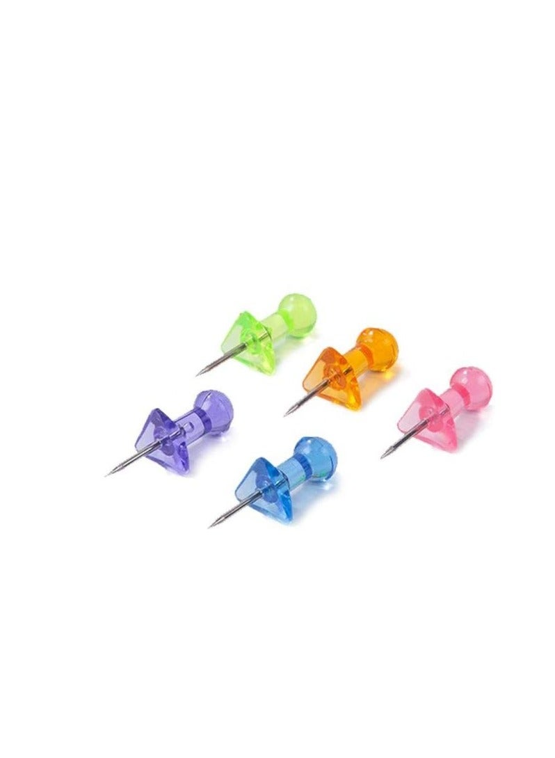 Deli 200-Piece Push Pin Set Green/Blue/Red - Image 3