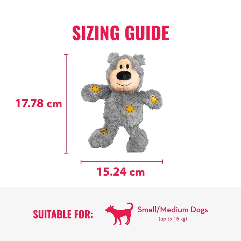 KONG - Wild Knots Bear - Internal Knotted Ropes and Minimal Stuffing for Less Mess - for Small/Medium Dogs (Assorted Colors) - Image 4