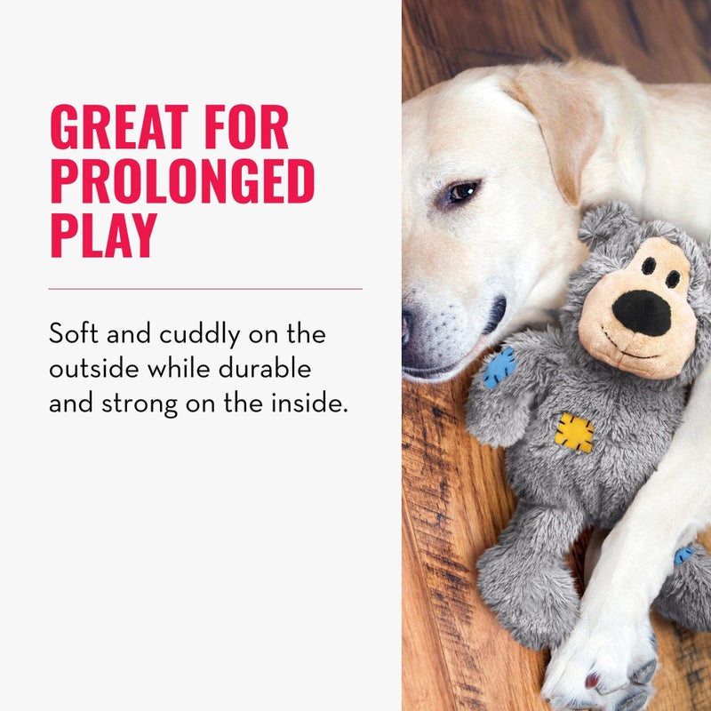 KONG - Wild Knots Bear - Internal Knotted Ropes and Minimal Stuffing for Less Mess - for Small/Medium Dogs (Assorted Colors) - Image 3