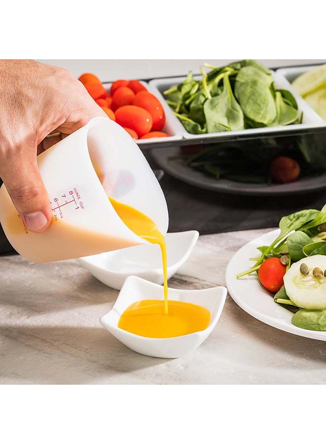 Restaurantware 1 Cup Flexible Measuring Cup, 1 Heat-Tolerant Rubber Measuring Cup - Microwavable, Dishwashable, Translucent Silicone Soft Measuring Cup, For Melting Butter Or Chocolate - Image 5
