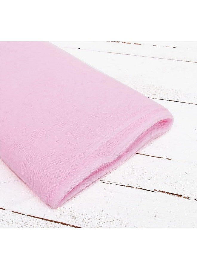 VRB Dec قماش شبكي متعدد الأغراض من VRB DecTM للتزيين وتغليف التروسو، تزيين قاعة الحفلات، باقة، تغليف الهدايا، تزيين الحفلات، عناصر تزيين غرفة البوجا (10 متر، وردي فاتح) - Image 2