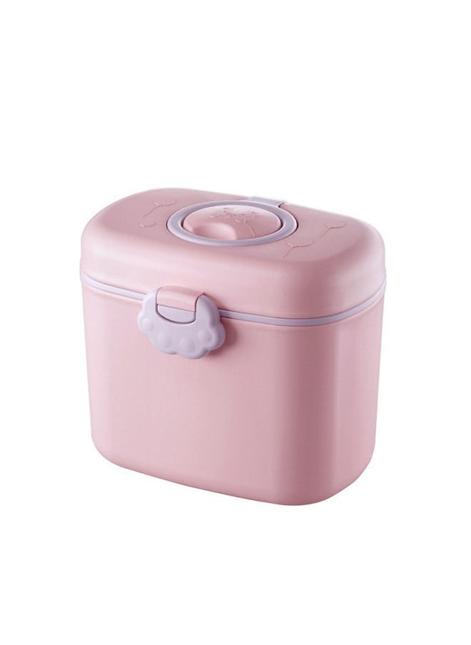 XiuWoo - Bear Baby Milk Powder Box Portable Snack Packing Storage Tank-Pink - Image 1