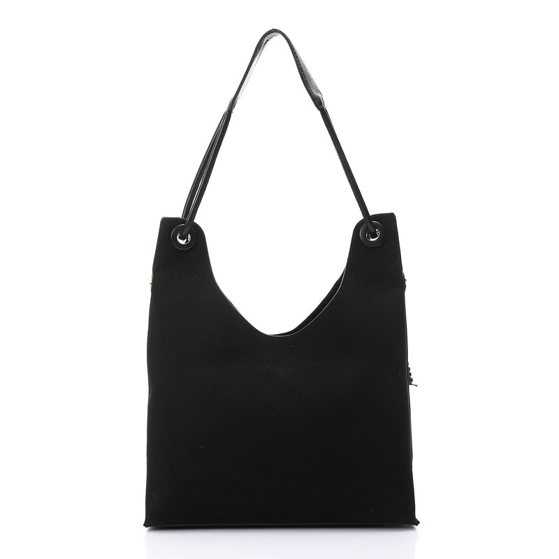 مستر.جو حقيبة كتف هوبو مزينة بخرزة - أسود - Image 3