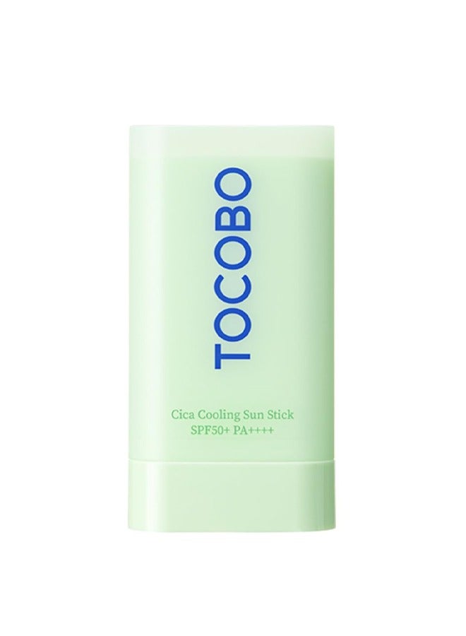Tocobo Cica Cooling Sun Stick SPF50+ PA++++，Fermented Cica Complex, Cooling Sun Stick, Reduces Skin Temperature, Quick Soothing, Lightweight and Moisturizing Sun Stick （18g） - Image 1