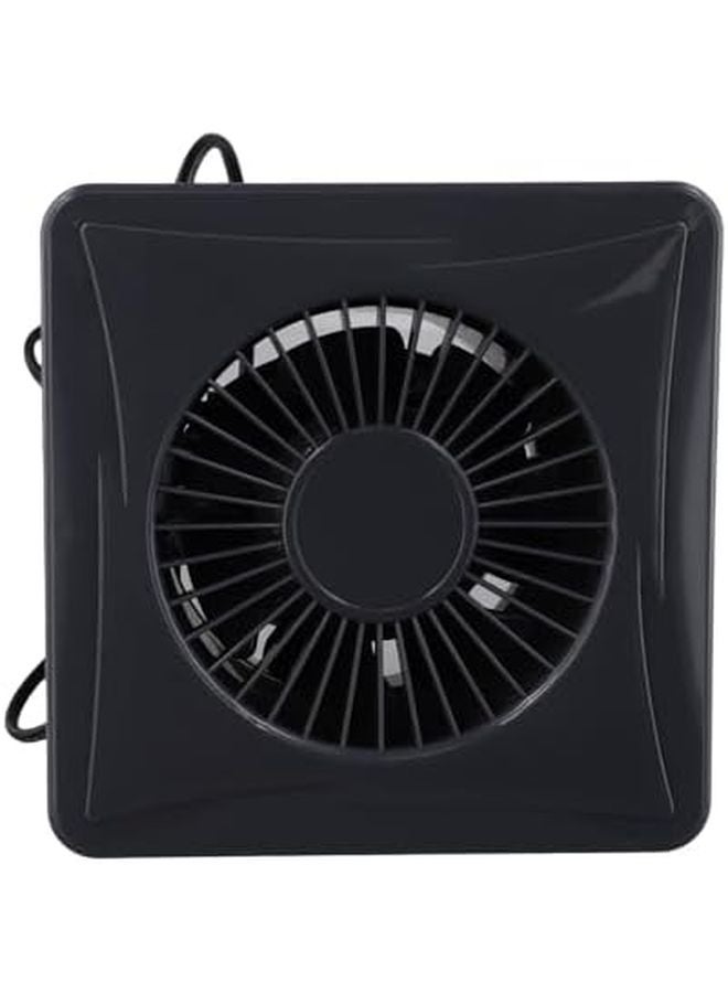 مروحة تهوية تعمل بالطاقة الشمسية 4 بوصة 12 فولت مع لوحة شمسية 9.45 × 9.45، مروحة عادم جدارية، صمام فحص، موتور نحاسي نقي عالي السرعة موفر للطاقة - Image 5